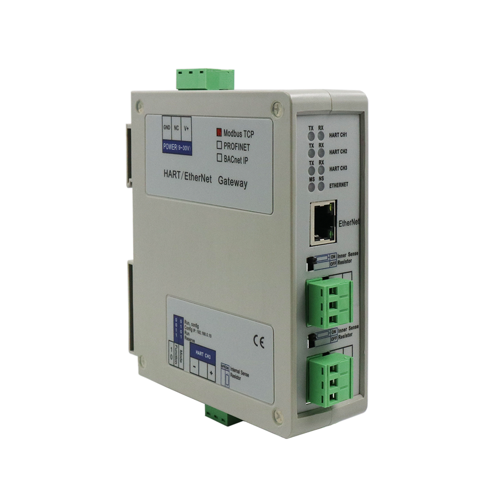 3-channel HART / Modbus TCP Gateway