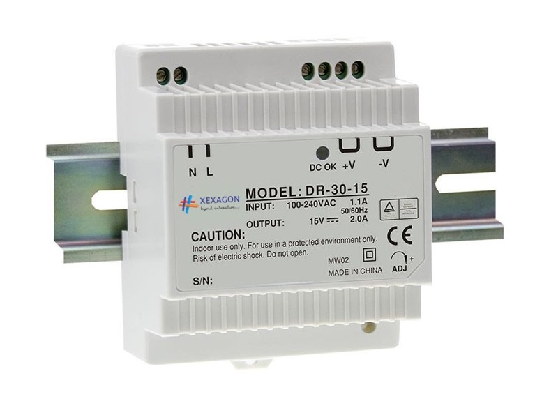 DR-30W Din Rail Power Supply 12V, 2A