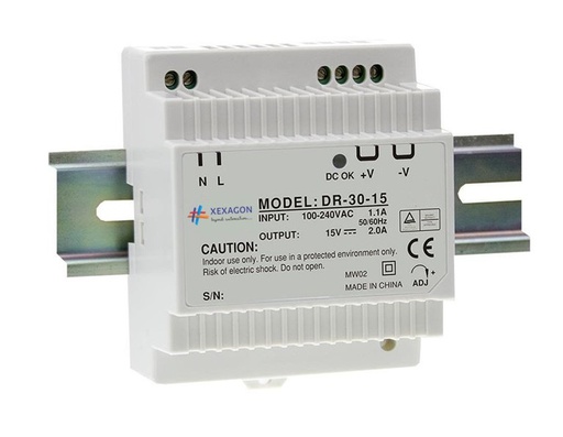 [DR-30-5] DR-30W Din Rail Power Supply 5V, 3A