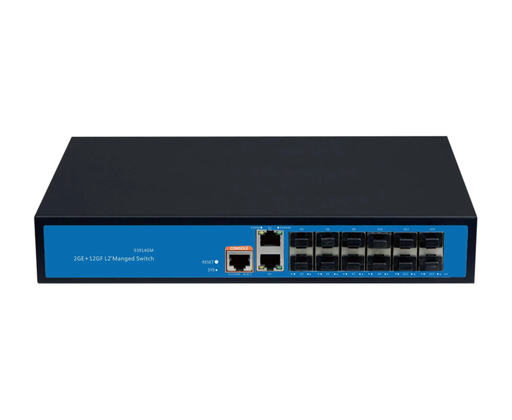 [XC-S3914GM] 14 Port L2+ Fiber Managed Switch